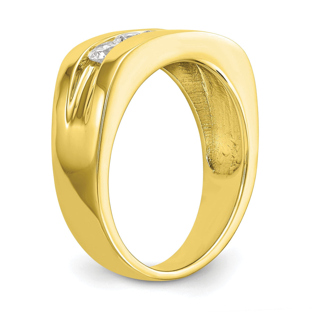 10k 3/4 carat Lab Grown Diamond VS/SI+ G+ Complete Men's Band