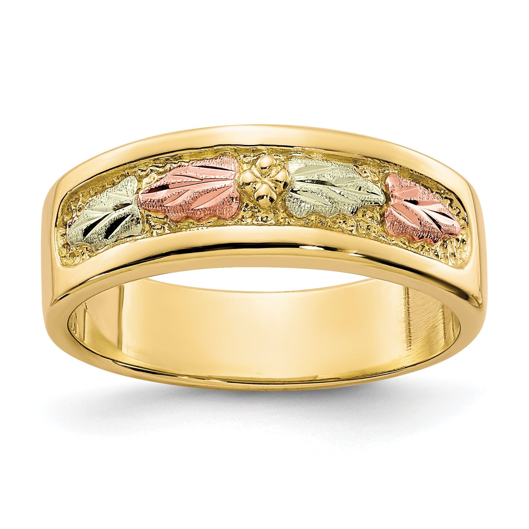 10k Tri-color Black Hills Gold Ring Main image