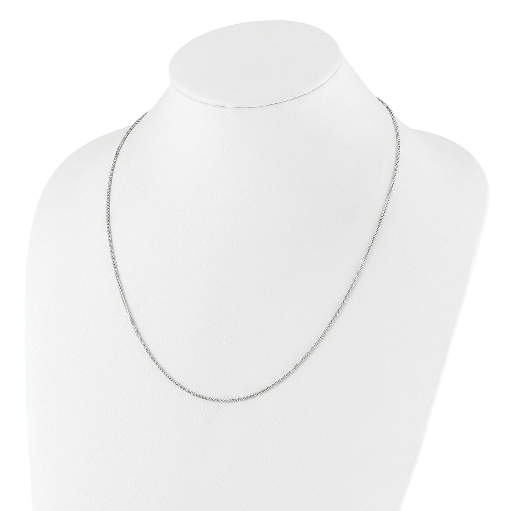 Adjustable Spiga Chain in Sterling Silver, 1.5mm