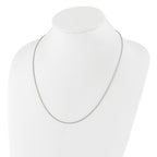 Adjustable Spiga Chain in Sterling Silver, 1.5mm
