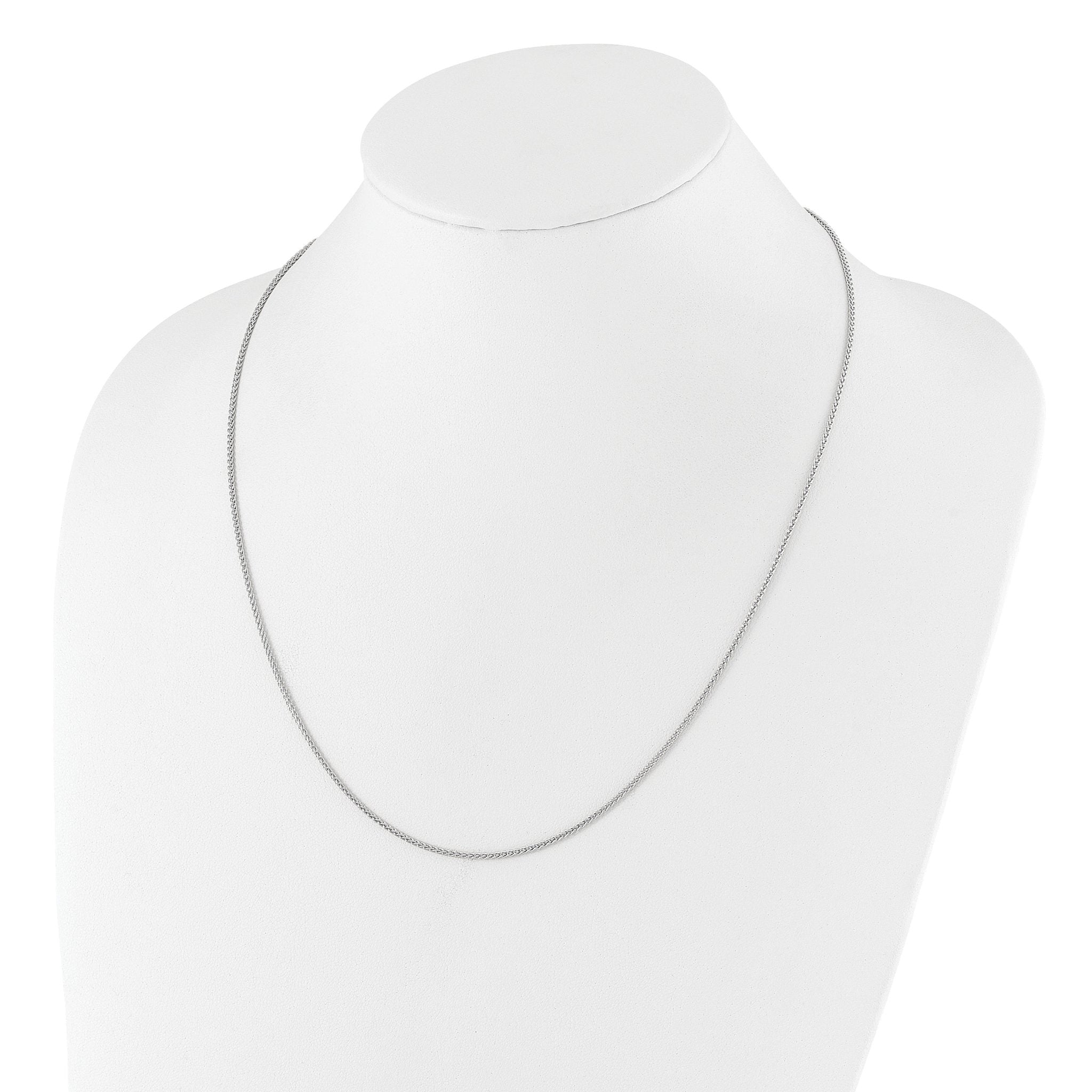 Adjustable Spiga Chain in Sterling Silver, 1.5mm