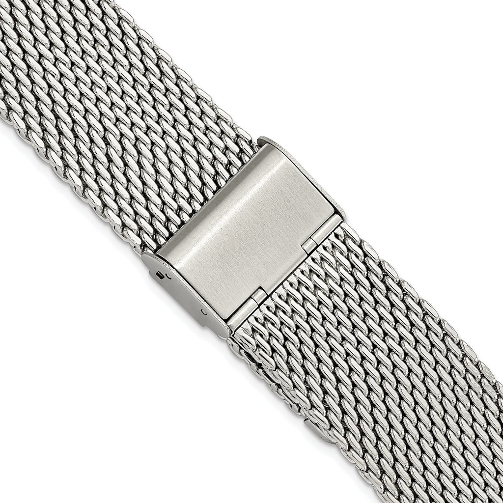 Mesh Watch Strap in Stainless Steel, 22mm