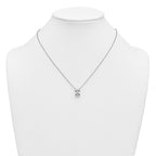 14k White Gold 3 1/2 carat Lab Grown Diamond VS+ F+ Radiant Complete 18 inch Four Prong Pendant Necklace
