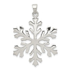 Sophia Jewelers Sterling Silver 925 Snowflake Pendant Elegant Cast Design