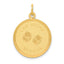 14K Gold Las Vegas Charm with Engravable Polished Finish