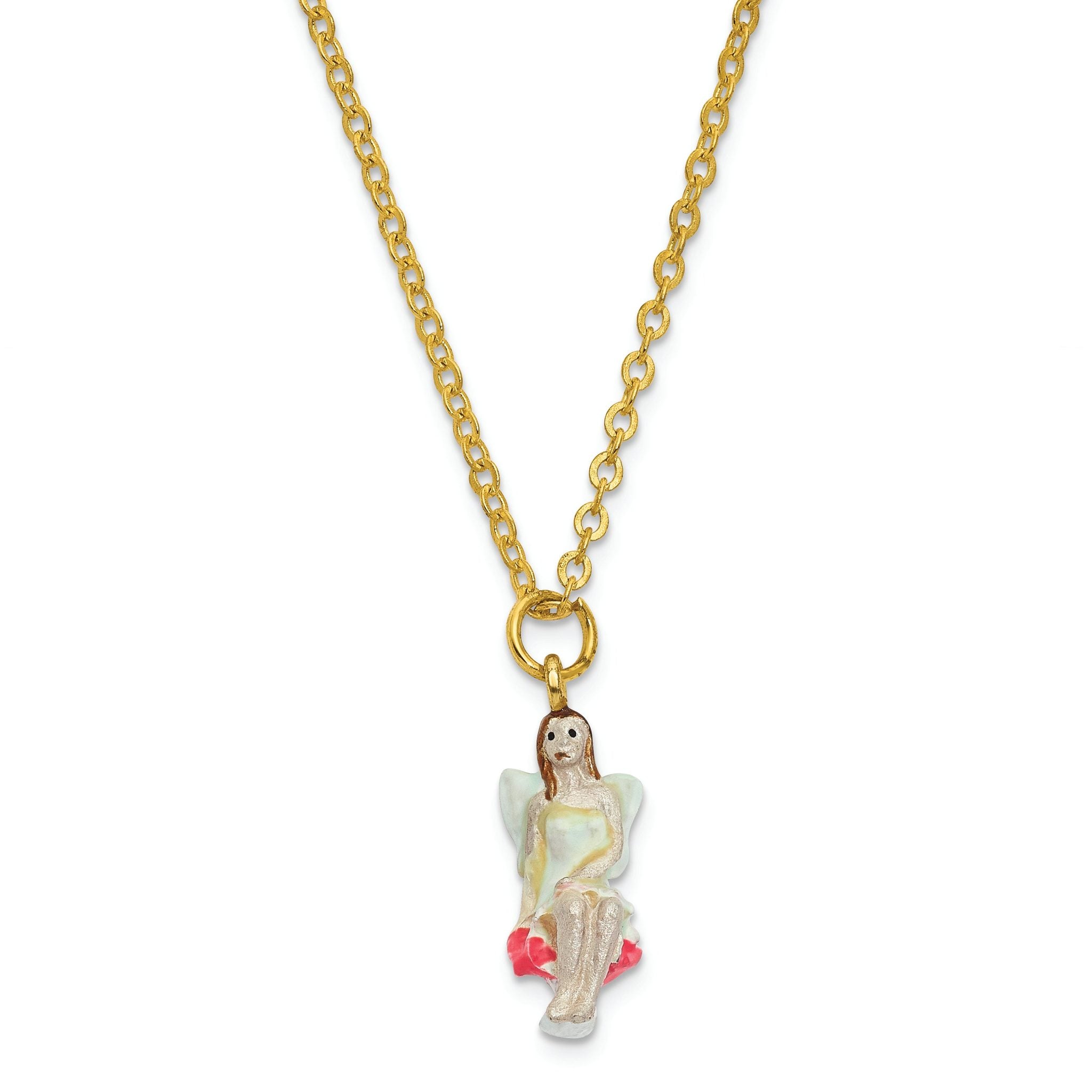 Devon Pixie Trinket Box & Necklace Set in Pewter