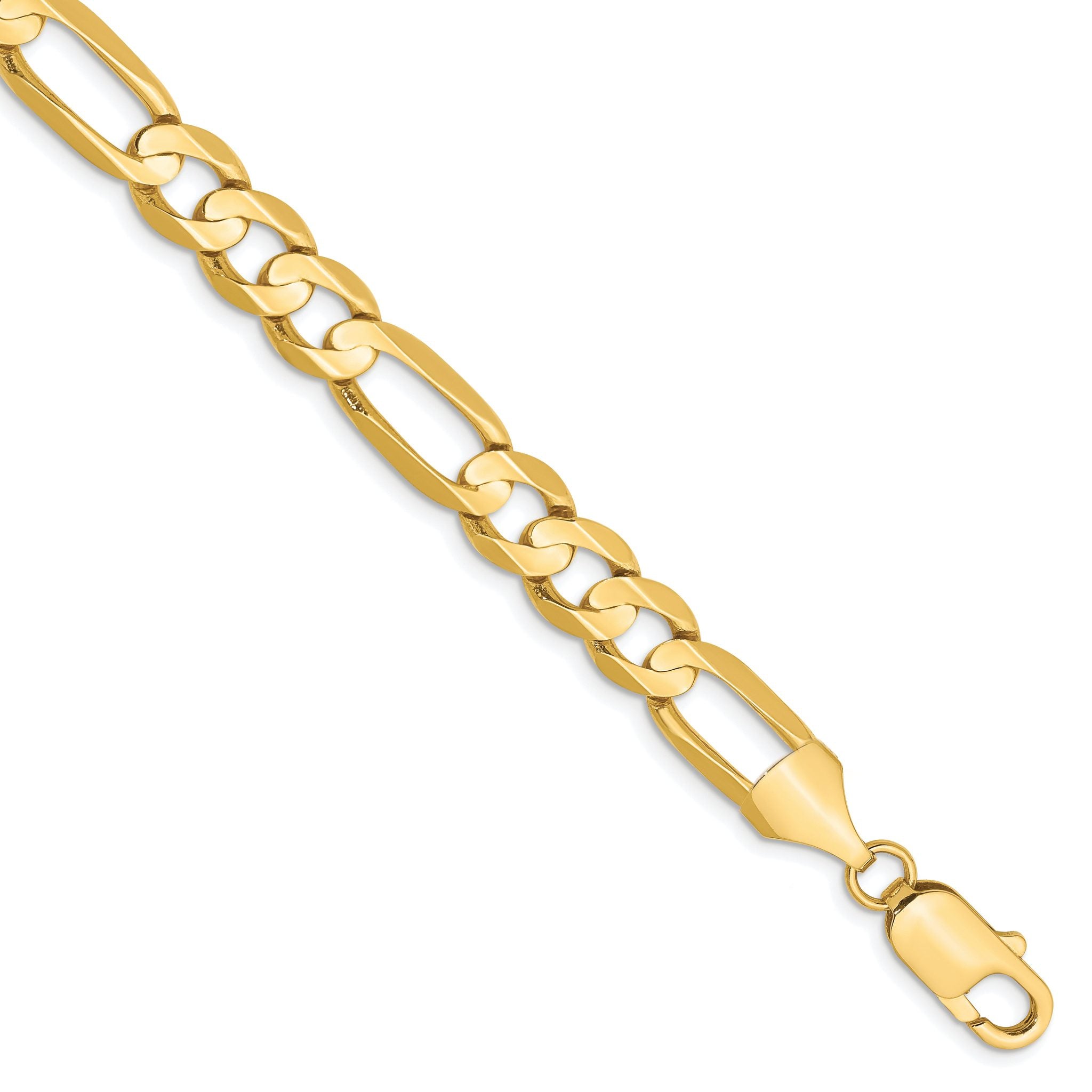 14k 10.0mm Concave Open Figaro Chain Main image