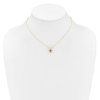 10k Madi K 3mm Sapphire Heart Birthstone Necklace