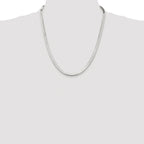 Magic Herringbone Chain Necklace in Sterling Silver, 4.5mm