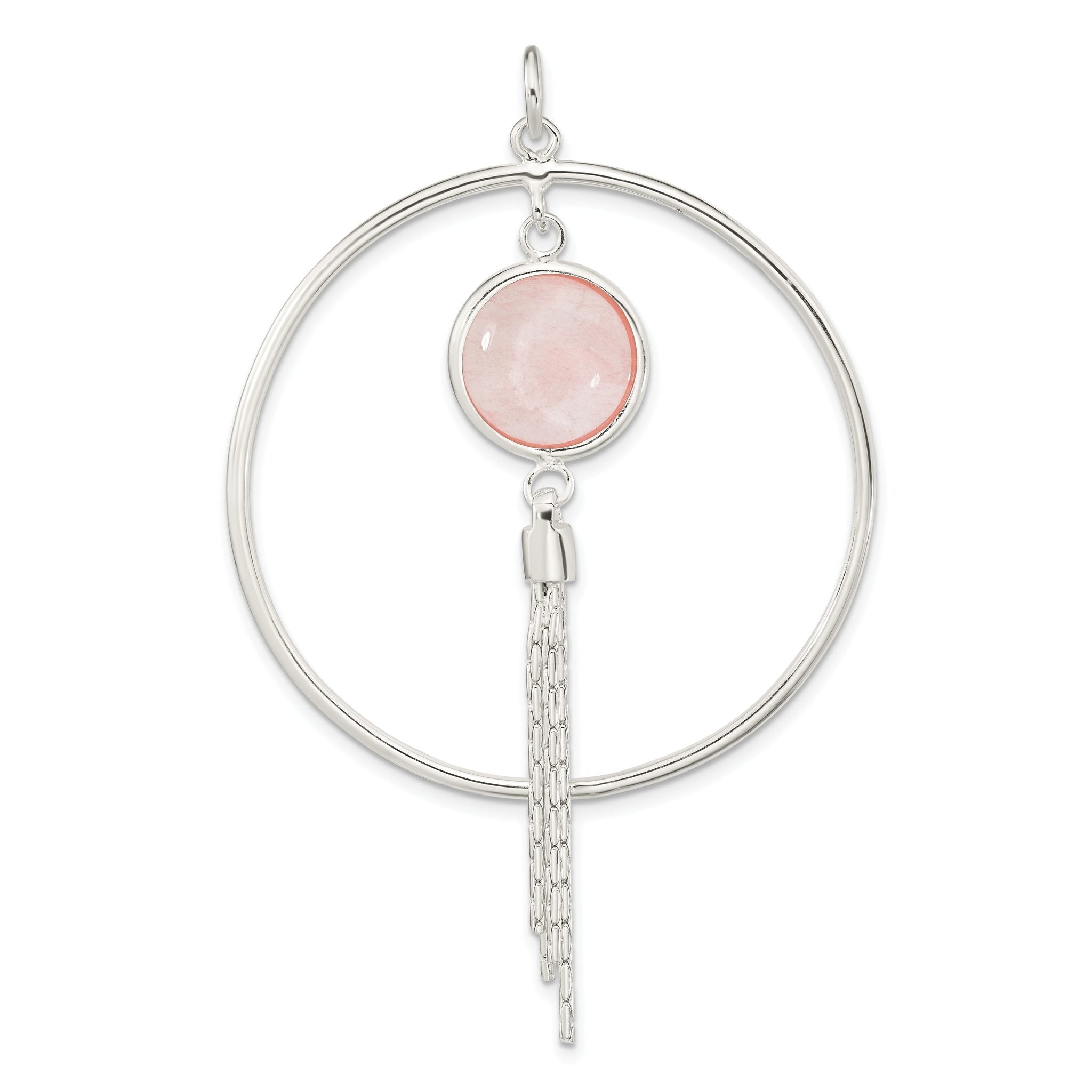 Sterling Silver Polished Dyed Agate Fancy Dangle Pendant Main image