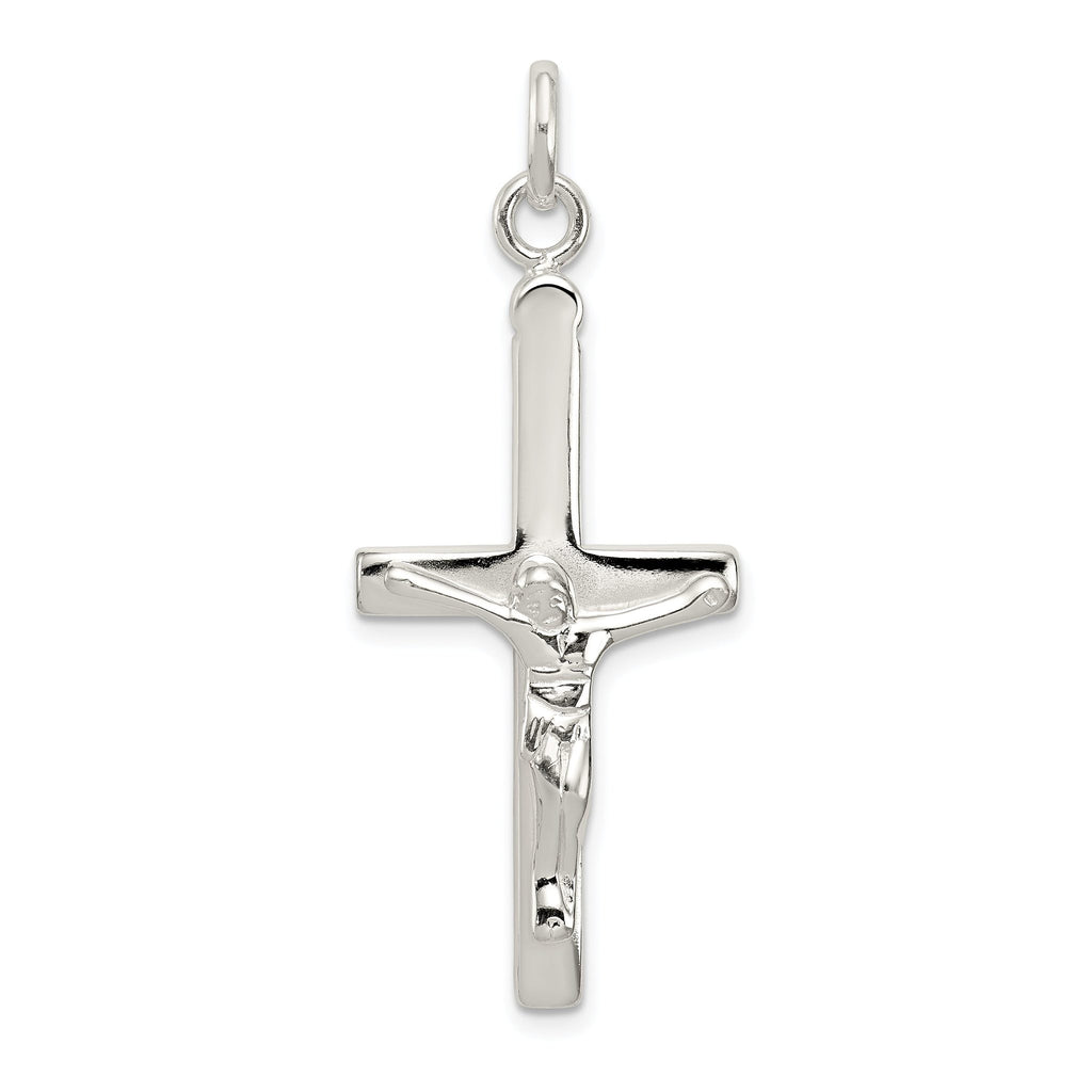 Sophia Jewelers Sterling Silver 925 Polished Crucifix Pendant Anti-Tarnish