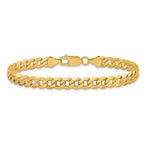 10k 6.25mm Flat Beveled Curb Chain