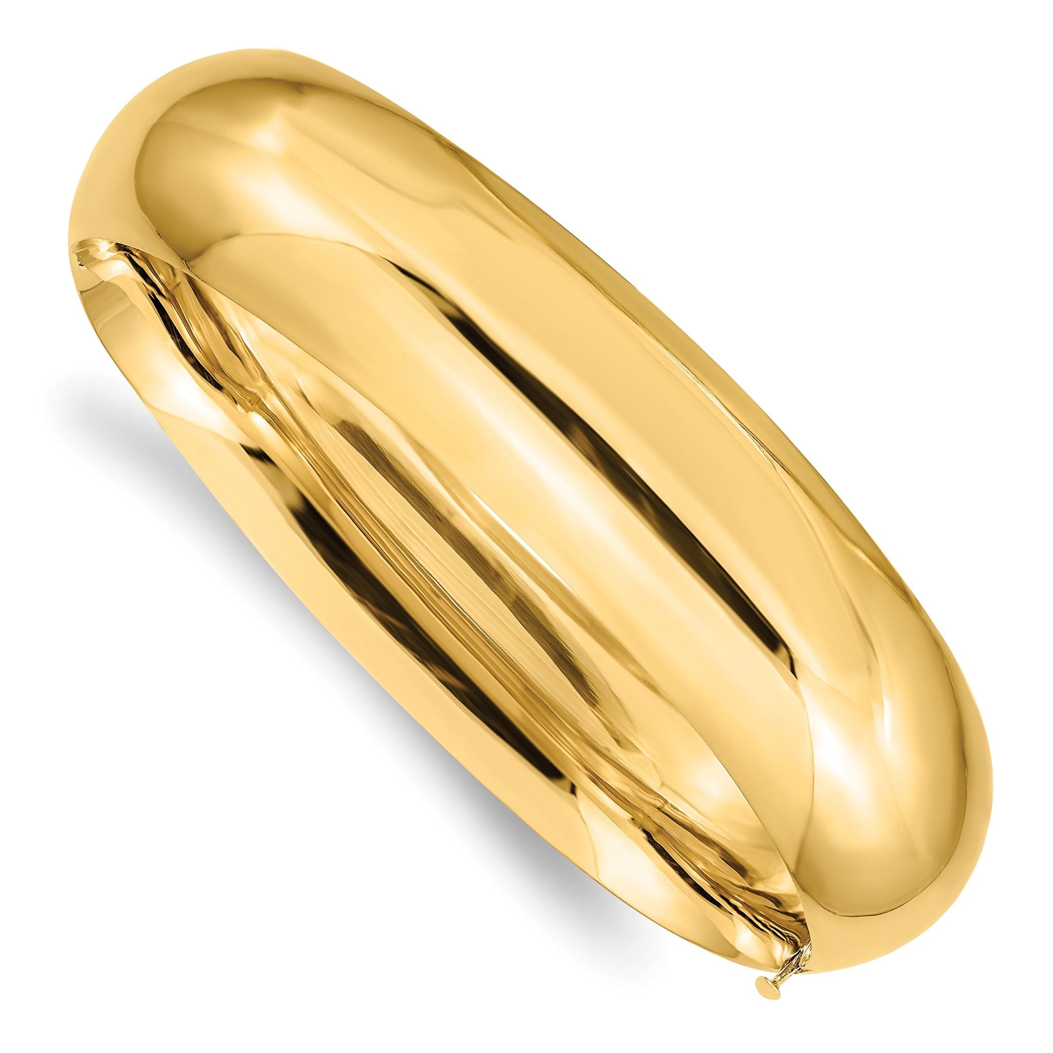 14k 11/16 High Polished Hinged Bangle Bracelet Main image