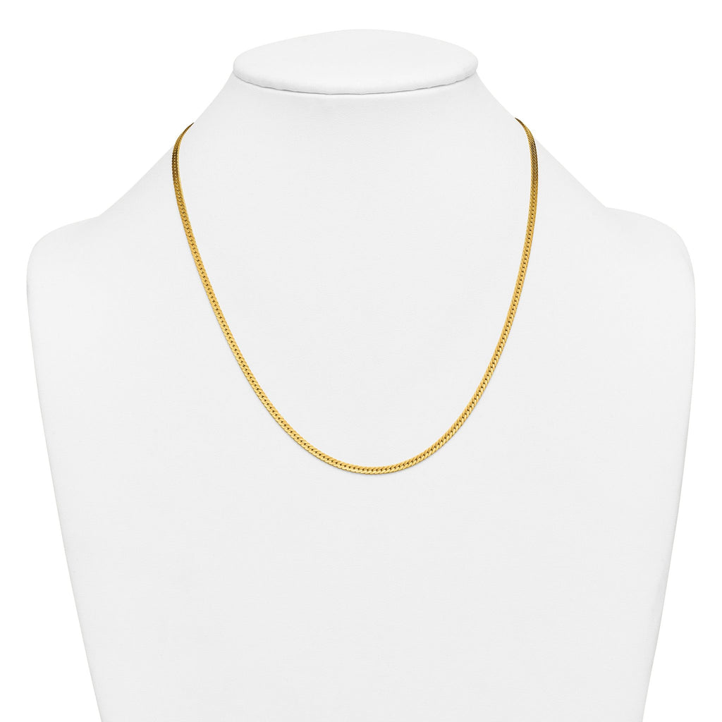 Herringbone Chain Necklace in 14/20 Gold Filled, 2.5mm