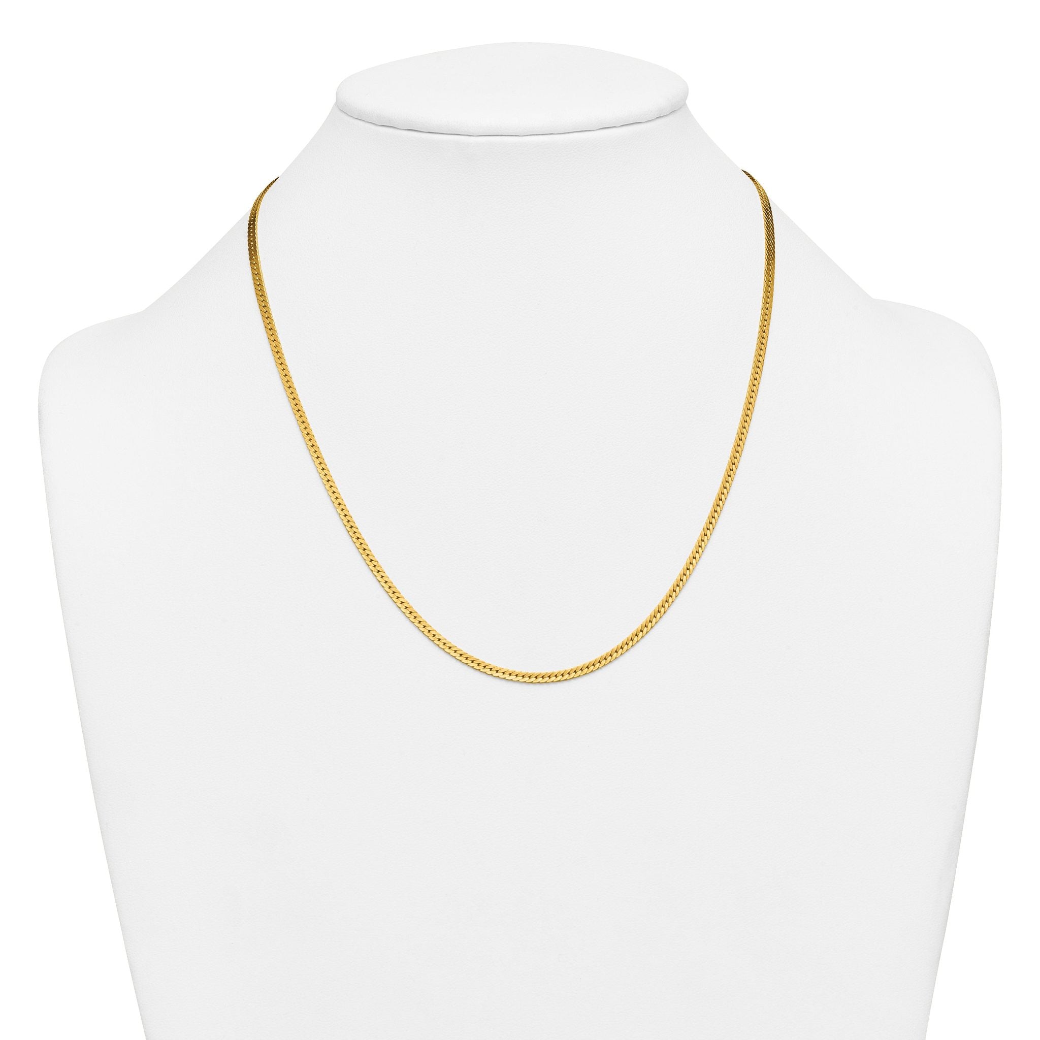 Herringbone Chain Necklace in 14/20 Gold Filled, 2.5mm