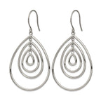 Stainless Steel Polished Drop Dangle Earrings for Women