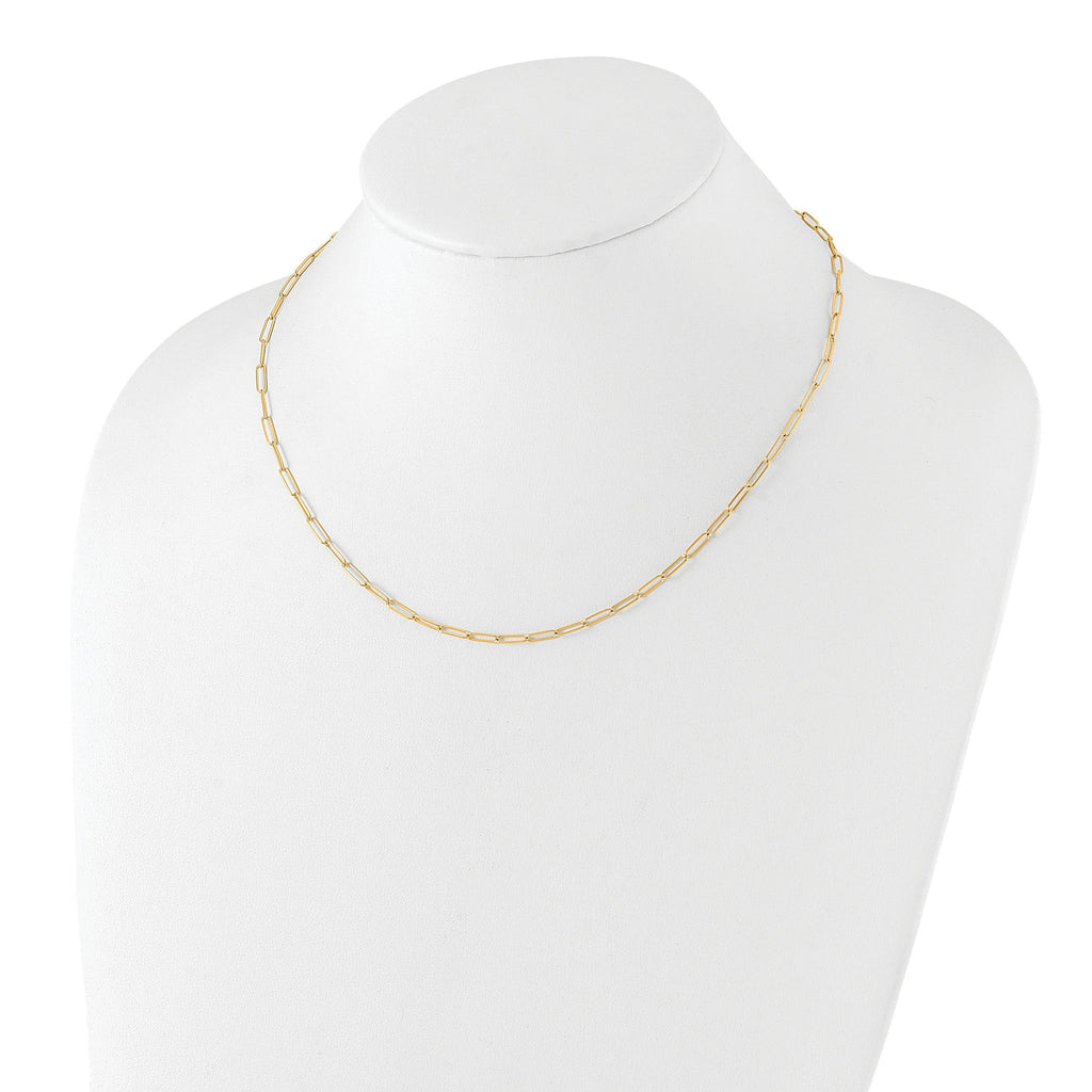 10K Polished Fancy Link Anklet