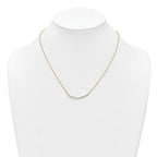 14k 3/4 carat Lab Grown Daimond VS+ F+ Complete 18 inch Fashion Bar Necklace