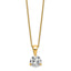 14k 1 carat Lab Grown Diamond VS/SI+ G+ Three Prong 18 inch Solitare Pendant Necklace