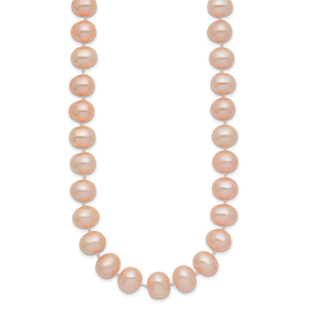 14K Gold Filled 8-9mm Pink Cultured Freshwater Pearl Necklace