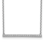 Sophia Jewelers Sterling Silver CZ Bar Adjustable Choker Necklace