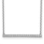Sophia Jewelers Sterling Silver CZ Bar Adjustable Choker Necklace