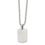 Reversible Dog Tag Necklace in Stainless Steel