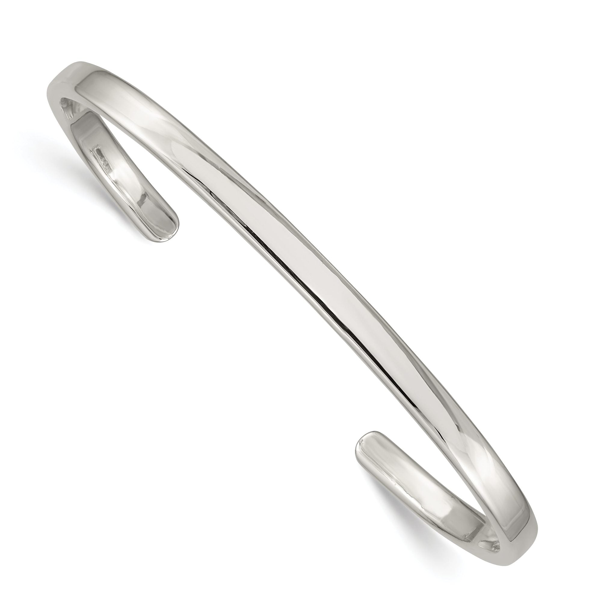 Sophia Jewelers 925 Sterling Silver Women's Elegant Engravable Cuff Bracelet Main image