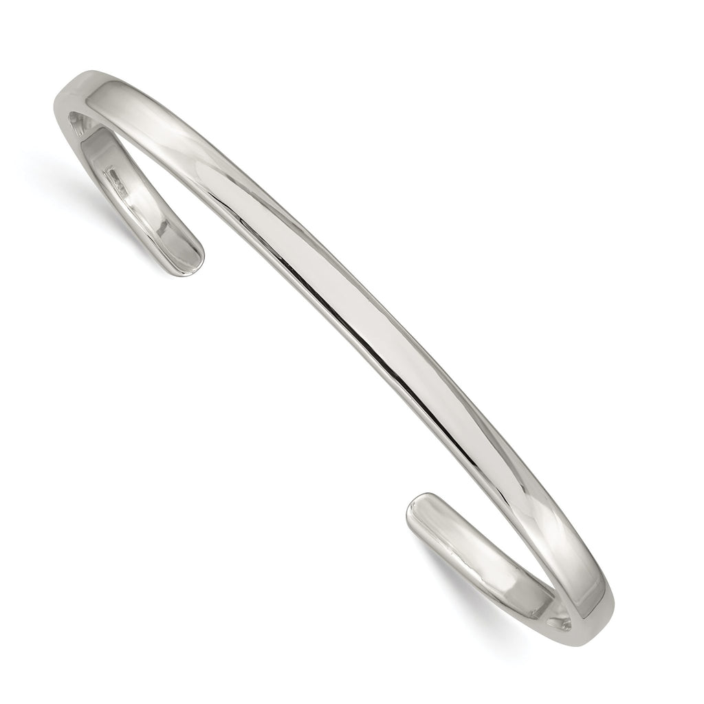 Sophia Jewelers 925 Sterling Silver Women's Elegant Engravable Cuff Bracelet