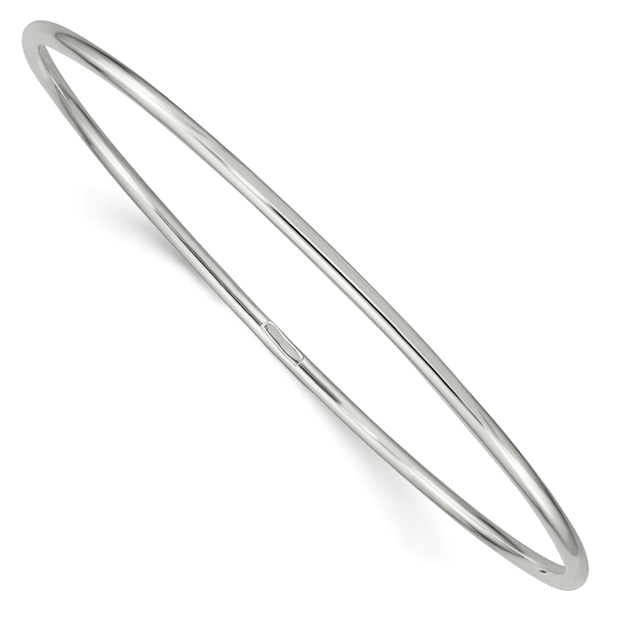 Sterling Silver 925 Women's Polished Slip-On Bangle by Sophia Jewelers Main image
