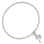 Sterling Silver Palm Tree Anklet