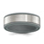 Brushed Wedding Band in Stainless Steel with Grey Silicone Inlay, 8mm