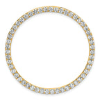 14k 3 carat Lab Grown Diamond VS+ F+ Complete Circle Chain Slide Pendant