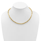 14K Polished 5.0mm Fancy Link Necklace