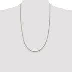 Diamond-Cut Square Franco Chain in Sterling Silver