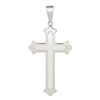 Sterling Silver 925 Cross Pendant with Polished Finish Elegant Design