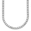 14k White Gold 27 1/4 carat Lab Grown Diamond VS+ F+ Complete Round 18 inch Straight Tennis Necklace