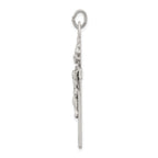 Sophia Jewelers Sterling Silver 925 Antiqued Crucifix Pendant Polished Finish