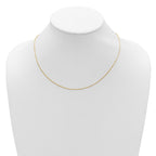 Diamond-Cut Square Cable Adjustable Chain in 14K Yellow Gold