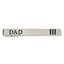 Chisel Stainless Steel Dad Tie Bar with Engravable Polished Black Enamel