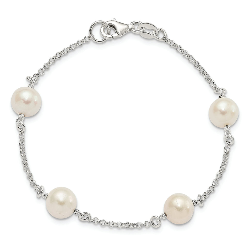 Sterling Silver FW Cultured Pearl Bracelet