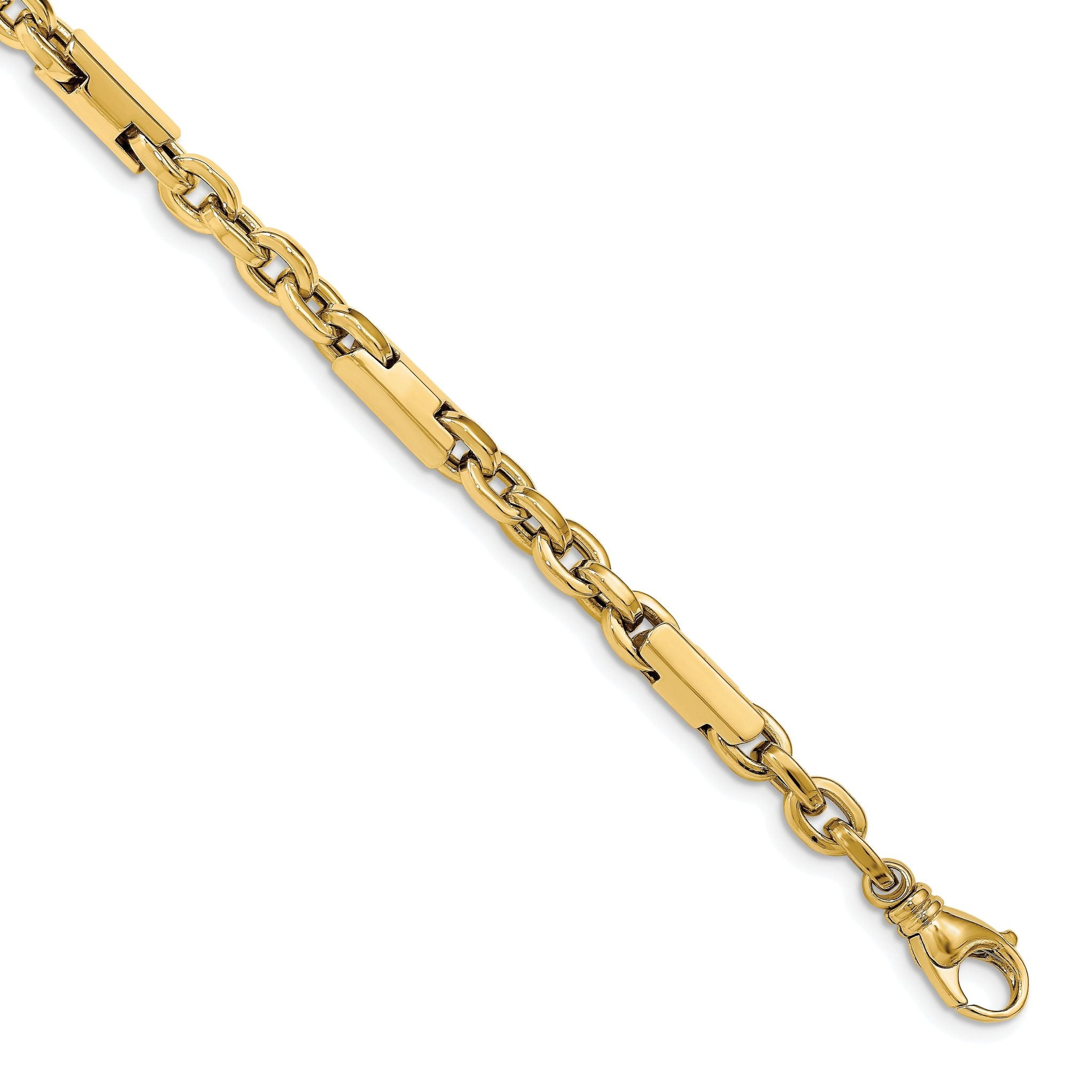 14k Men's Polished Fancy Link Bracelet Main image