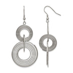 Stainless Steel Polished Drop Dangle Earrings for Women