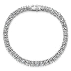 14k White Gold  14 carat Lab Grown Diamond VS+ F+ Complete Tennis Bracelet