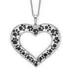 Sentimental Expressions Sterling Silver Rhodium-plated Antiqued Animal Lover 18in. Necklace