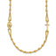 14K Polish/Dia-cut/Beaded Religious Rosary Style Necklace