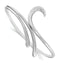 Sophia Jewelers Sterling Silver Diamond Swirl Bangle Polished & Gift Ready