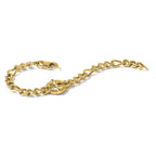 Stainless Steel Polished Yellow IP-plated Compass Bracelet for Men