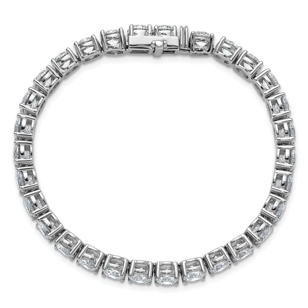 14k White Gold  22 1/2 carat Lab Grown Diamond VS+ F+ Complete Tennis Bracelet
