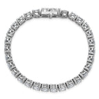 14k White Gold  22 1/2 carat Lab Grown Diamond VS+ F+ Complete Tennis Bracelet